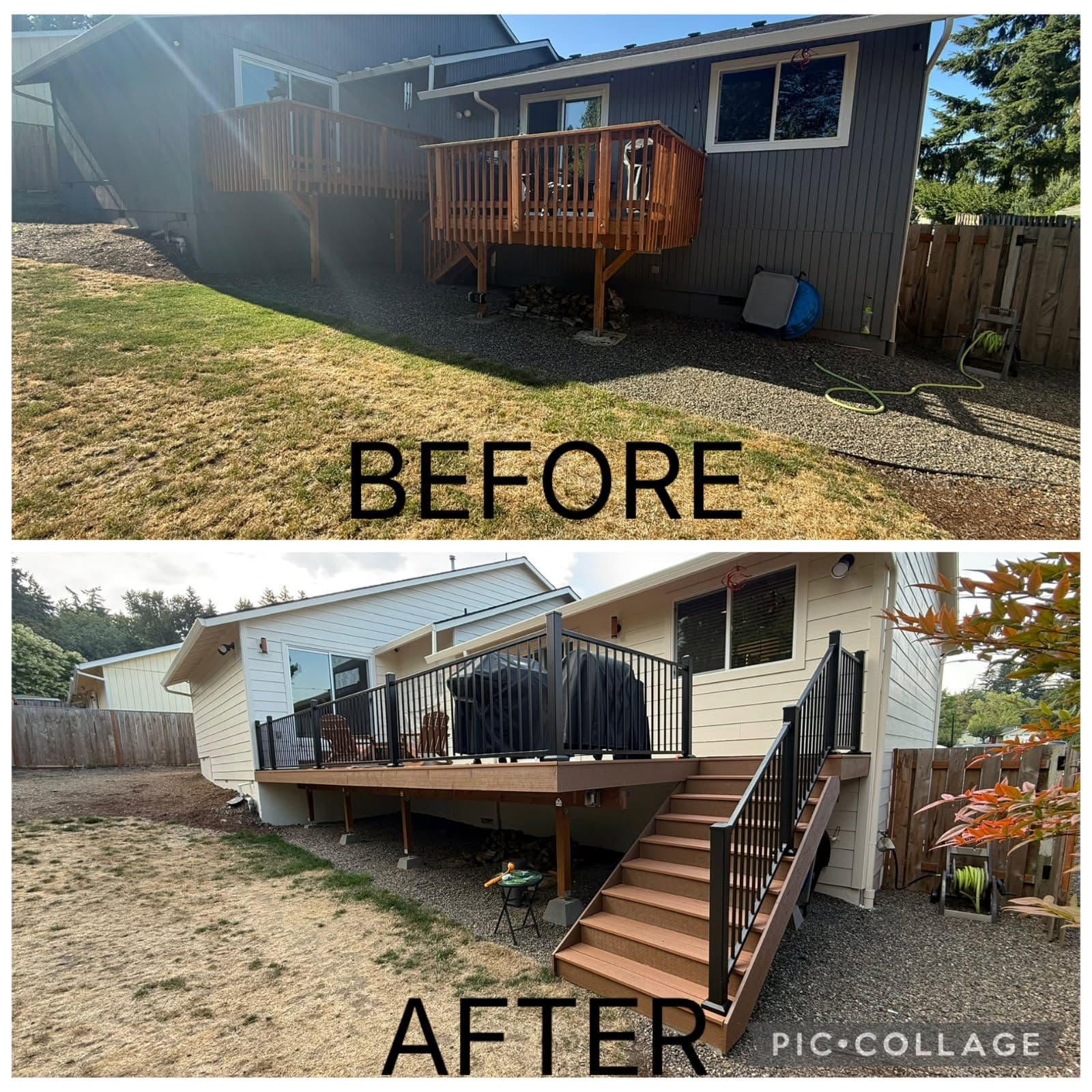 Project Stunning Deck Upgrade with Stylish Black Railings image